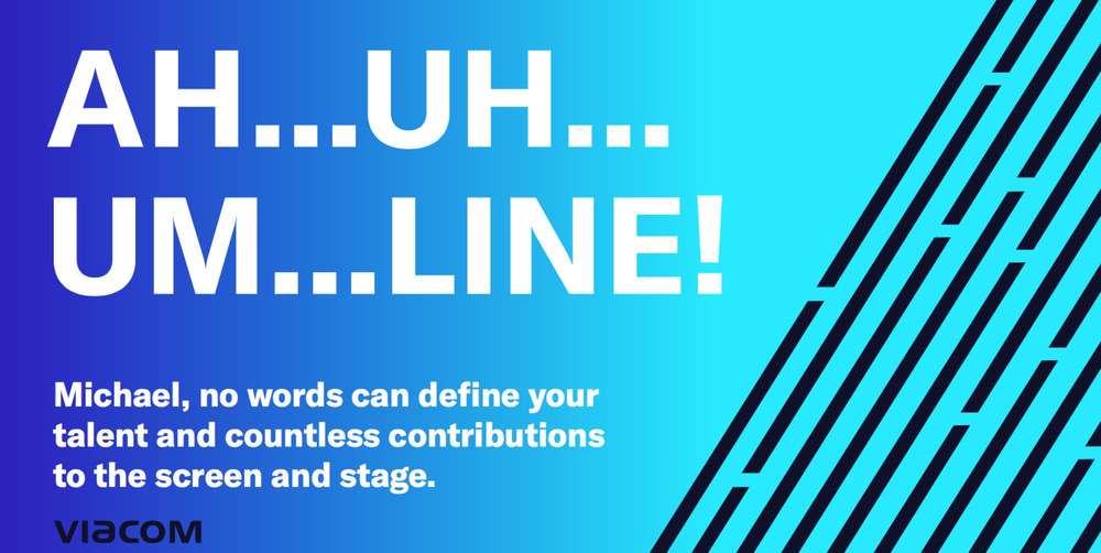 VIACOM AD HONORING MICHAEL DOUGLAS
    